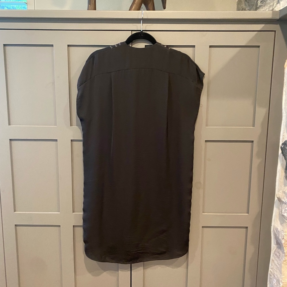 Vince Embroidered V-neck Sheath Dress - Picture 6 of 11